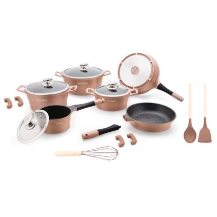 165590 sada nadobi es1014m 17 ks barva copper