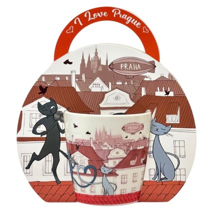 166115 gifty city hrnek 250 ml prague cat