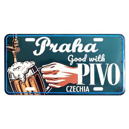 166730 1 plechova cedule pivo