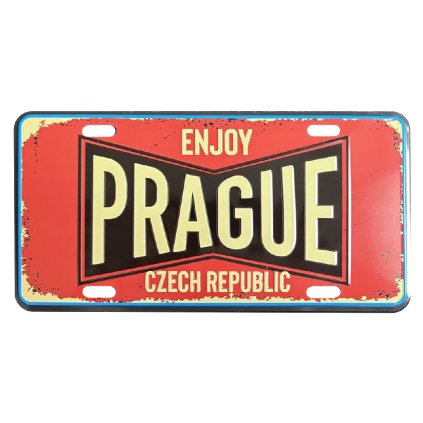 166739 plechova cedule prague