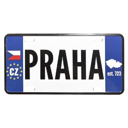 166733 plechova cedule praha