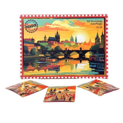 167117 arome caj v obalce cerny s jablkem a skorici praha