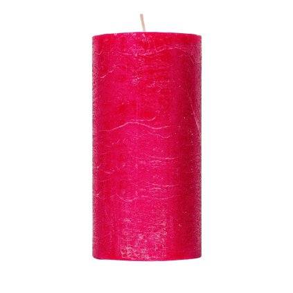 168470 rustikalni svicka rubinove cervena