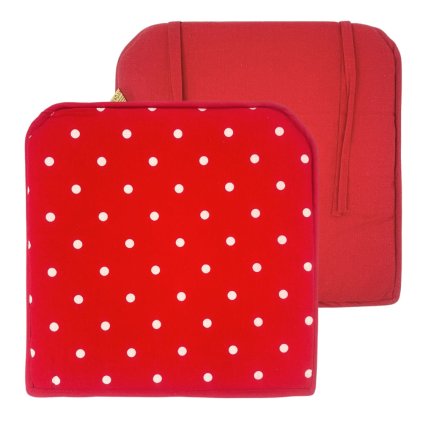 168533 arome home podsedak 40 40 cm cervena s bilymi puntiky