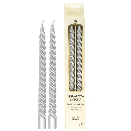168605 spiralove svicky metalicke stribrne