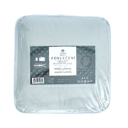 169040 povleceni mikroflanel svetle sede