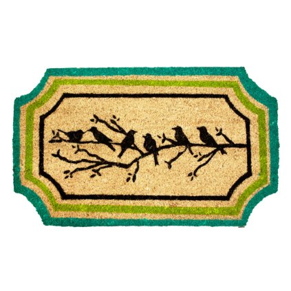 14939 home elements rohoz z kokosovych vlaken ptacci na vetvi s lemem 45x75 cm