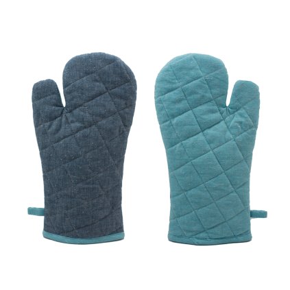 67433 4 arome home chnapka s magnetem z recyklovane bavlny 18 x 32 cm svetle a tmave modra