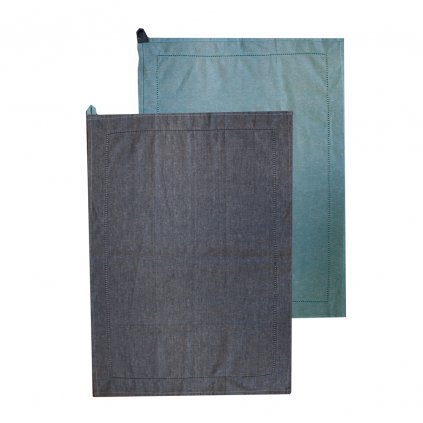 67562 home elements uterka z recyklovane bavlny 2 ks 50 x 70 cm modra