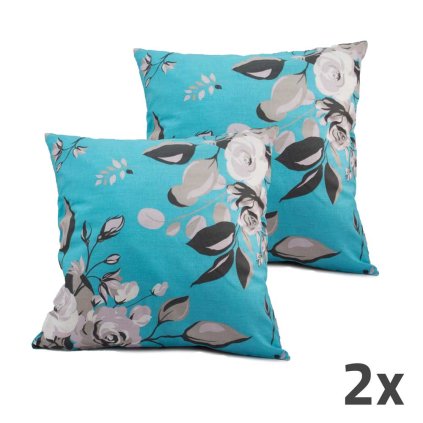 72494 home elements povlak na polstar 40x40 cm sada 2 ks modra ruze