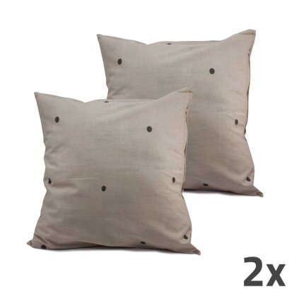 72506 povlak na polstar svetle sedy puntiky sada 2 ks
