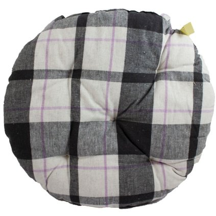 81174 home elements podsedak prosivany kulaty 40x40 cm kostickovany sedo bily