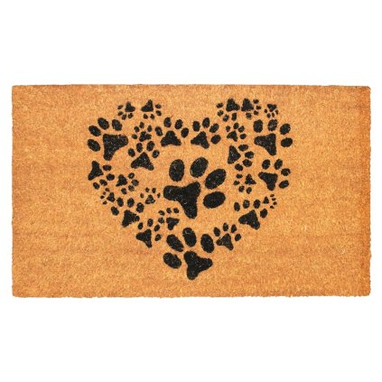 14954 home elements rohoz z kokosovych vlaken srdce z tlapek 43x73 cm