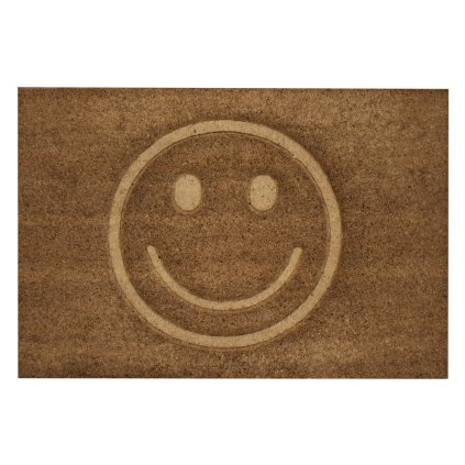 18688 home elements vytlacena rohoz kokosove vlakno 40x60 cm smajlik