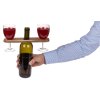 144644 5 dreveny drzak na sklenice a na lahev vina