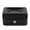 Kovová pokladna, černá (Rozměry 8 x 15 x 12 cm)