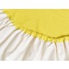 Prostěradlo froté, nepropustné, světle žluté (Rozměry 60 x 120 cm)