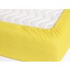 Prostěradlo froté, nepropustné, světle žluté (Rozměry 60 x 120 cm)