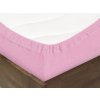 Prostěradlo froté, růžové (Rozměry 120 x 200 cm)