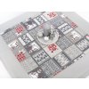 160541 ubrus bavlneny sedy zimni patchwork