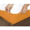 Prostěradlo jersey, oranžové (Rozměry 120 x 200 cm)