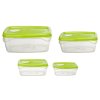 165752 2 sada plastovych doz freska 4ks zelena