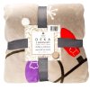 166406 2 mikroflanelova deka winter glow hneda