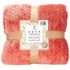 166397 2 mikroflanelova deka rustic cervena