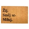 66479 home elements rohoz z kokosovych vlaken zij smej se miluj 40x60 cm