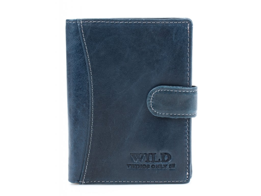 Pánská kožená peněženka Wild 5502 modrá ModexaStyl 1