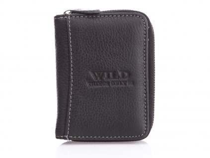 Malá pánská kožená peněženka Wild 5511 černá (2)