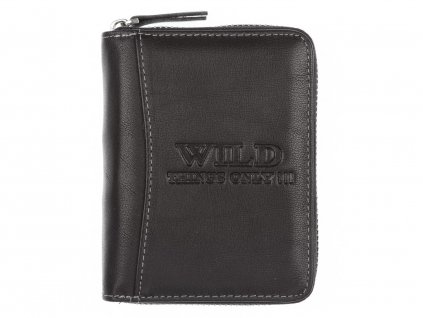 Pánská kožená peněženka na zip Wild černá 5508 ModexaStyl (2)