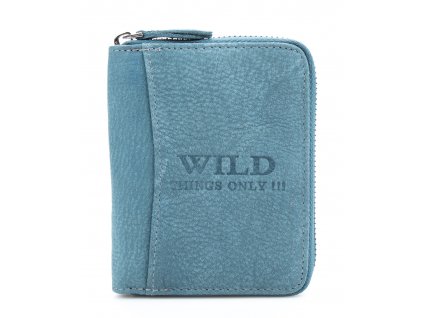 Pánská kožená peněženka na zip Wild modrá 5508 ModexaStyl (2)