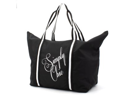 Velká plážová taška černá Simply Chic Jennifer Jones 2209 BK ModexaStyl (2)