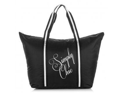 Velká plážová taška Simply Chic 2209 Jennifer Jones černá ModexaStyl (1)
