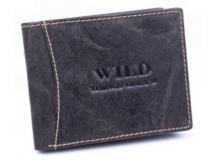 Pánská kožená peněženka Wild 5453 tmavě hnědá ModexaStyl (2)