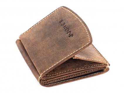 Kožená peněženka J Jones hnědá 5492 modexaStyl (1)
