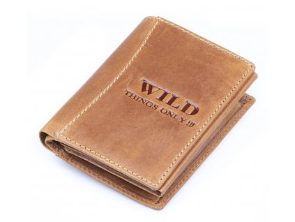 Pánská kožená peněženka Wild koňaková hnědá 5452 ModexaStyl (2)