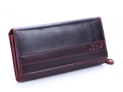 Velká dámská kožená peněženka bordó Mercucio 2911654 ModexaStyl (2)