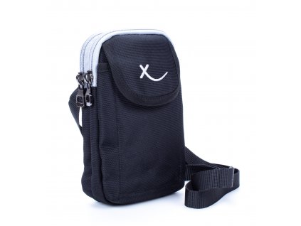Mini taška přes rameno nebo na opasek černá šedá 4247 ModexaStyl (2)