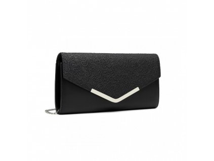 Elegantní večerní kabelka psaníčko černá Miss Lulu LP2312 BK ModexaStyl (2)