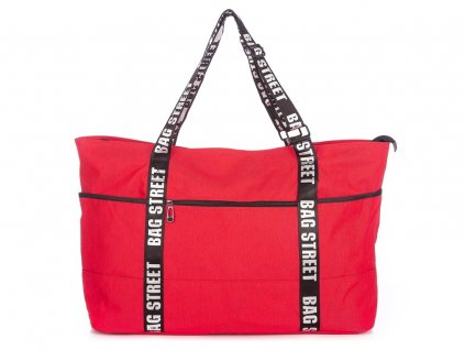 Velká volnočasová taška červená Bag Street 2109 ModexaStyl (2)