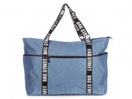 Velká volnočasová taška modrá Bag Street 2109 ModexaStyl (2)
