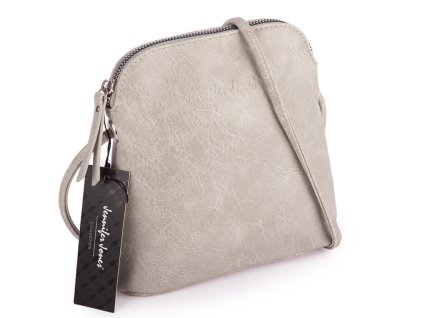 Malá mini kabelka přes rameno crossbody šedá Jennifer Jones 3151 ModexaStyl (1)