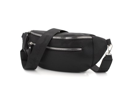 Stylová dámská crossbody ledvinka černá Jennifer Jones 3153 BK ModexaStyl (5)