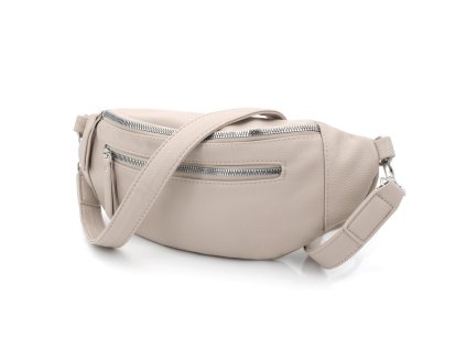 Stylová dámská crossbody ledvinka béžová Jennifer Jones 3153 BG ModexaStyl (1)