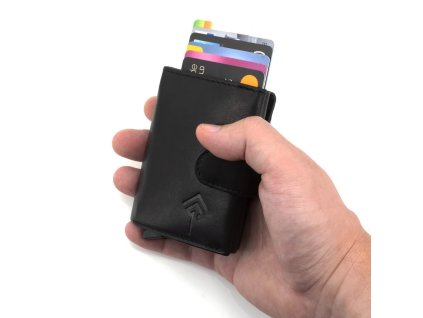 Pouzdro na karty a doklady vysouvací automat černé Jorey EV 101 BK ModexaStyl (4)