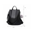 Dámský batůžek Miss Lulu černý LG1903 BK (6)