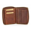Pánská kožená peněženka na zip Wild 5508 hnědá (5)