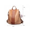 Dámský batůžek Miss Lulu hnědý LG1903 BN (2)